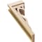 Ekena Millwork 6"W x 12"D x 36"H Thin Sheridan Rough Cedar Woodgrain TimberThane Corbel, Primed Tan CORUR06X12X36SHERCPR - alternate 4